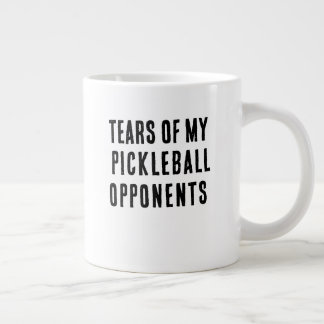 Caneca De Café Grande Panvola Lágrimas de Meus Opositores do Pickleball