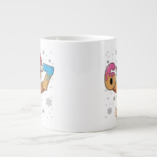 Caneca De Café Grande Pão de Mel Legal 67 — Números de Sorvete de Feriad