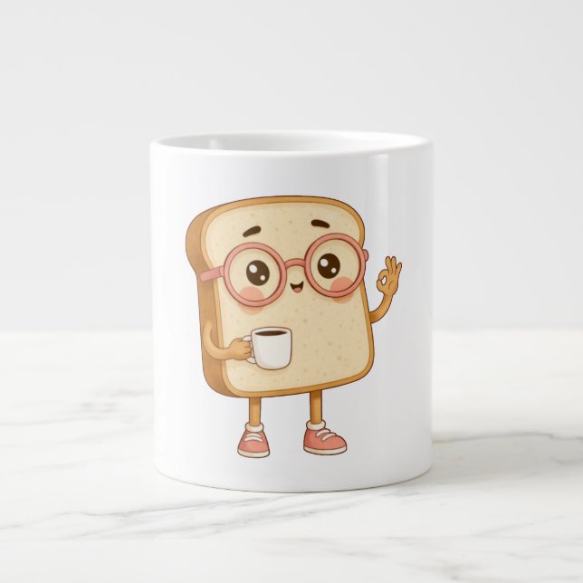 Caneca De Café Grande Pão Tony – Pausa para Café (Frente)