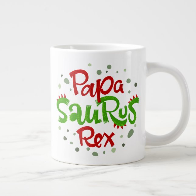 Caneca De Café Grande Papa Surus Rex Graphic (Direita)