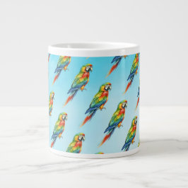 Caneca De Café Grande Papagaio
