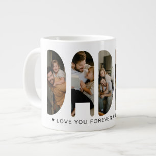 Caneca De Café Grande Papai Cartas de Foto Café Gigante