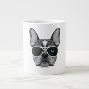 Caneca De Café Grande Papai Frenchie Cool Merle Bulldog Francês