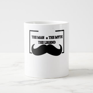 Caneca De Café Grande Papai O homem o mito a lenda