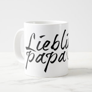Caneca De Café Grande Papai querido - escrita preta 00001