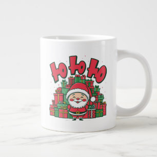 Caneca De Café Grande Papais noeis de Cartoon Jolly Natal-67748