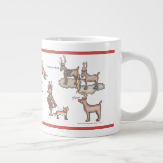 Caneca De Café Grande Papais noeis Jumbo Mug