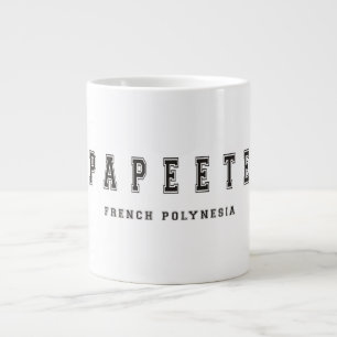 Caneca De Café Grande Papeete Polinésia Francesa