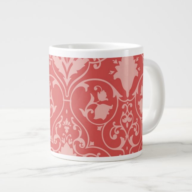 Caneca De Café Grande Papel de parede de rolagem antigo 2 (Frente Esquerda)