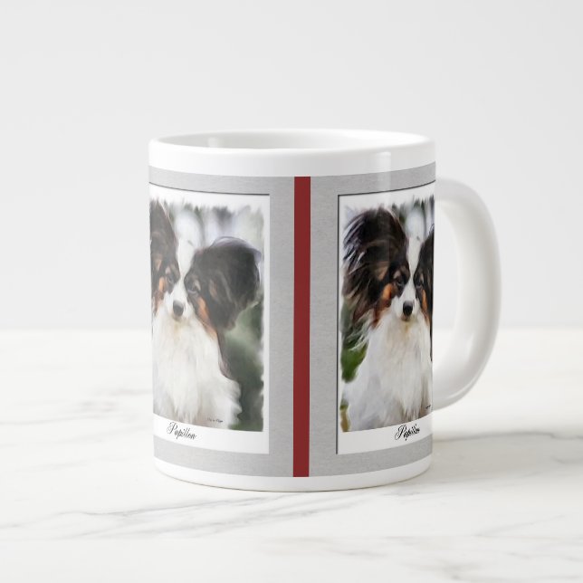 Caneca De Café Grande Papillon Art Gifts (Frente Esquerda)