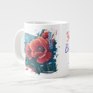 Caneca De Café Grande papoulas você é a melhor parte da minha vida