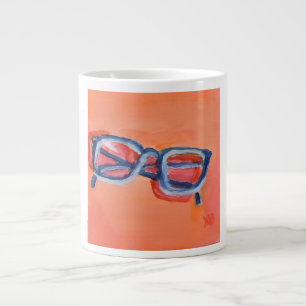 Caneca De Café Grande Par de Óculos