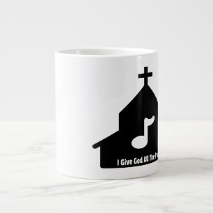 Caneca De Café Grande Para Deus, Todo O Louvor - Jumbo Mug