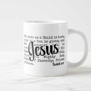 Caneca De Café Grande PARA NÓS Cristo Isaías JESUS Natal