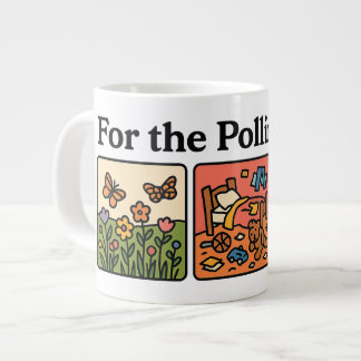 Caneca De Café Grande Para Os Polinizadores