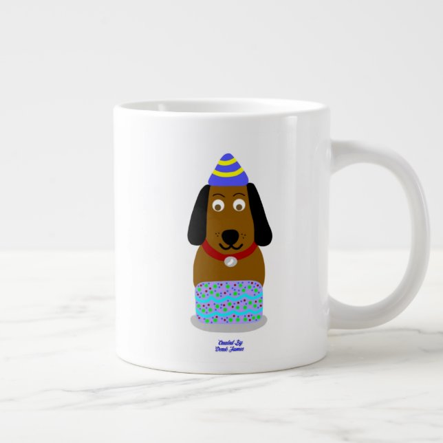 Caneca De Café Grande Parabéns Pup Jumbo Mug (Direita)