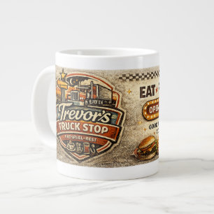 Caneca De Café Grande Parada de Caminhões do Trevor