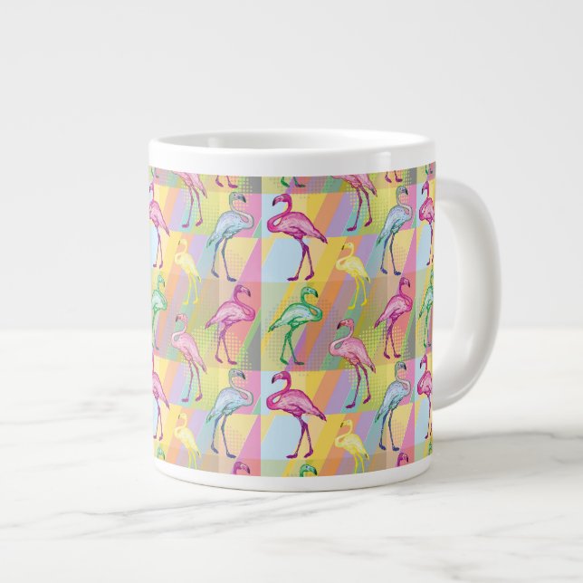 Caneca De Café Grande Parada Flamingo (Frente Esquerda)