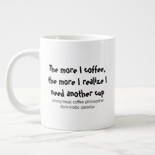 Caneca De Café Grande Paradoxo Socrático Filosofia do Café