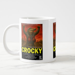 Caneca De Café Grande Paródia de Filme Clássico Crocky