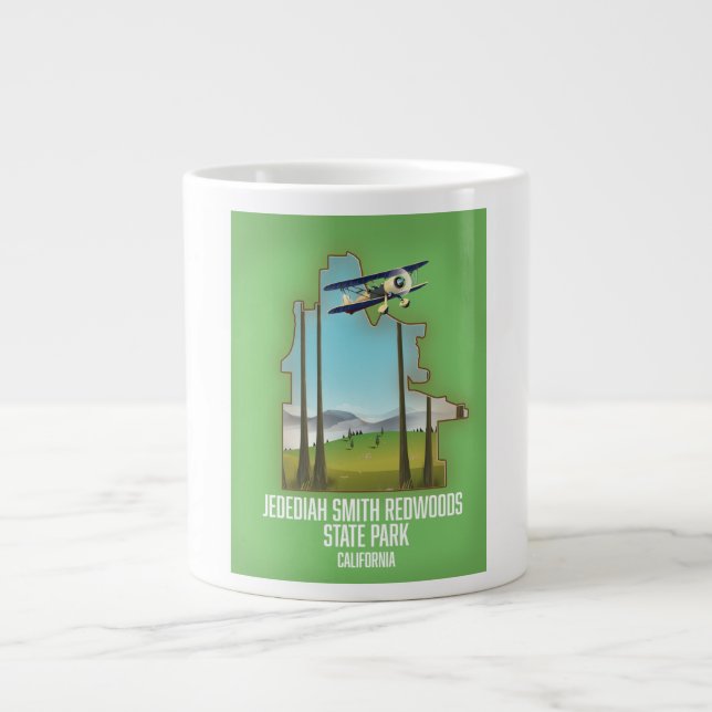 Caneca De Café Grande Parque Estadual das Sequóias de Jedediah Smith (Frente)