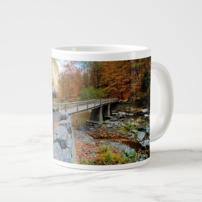 Caneca De Café Grande Parque Estadual de Taughannock Falls (Frente Esquerda)
