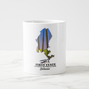 Caneca De Café Grande Parque Histórico Nacional do Primeiro Estado Delaw