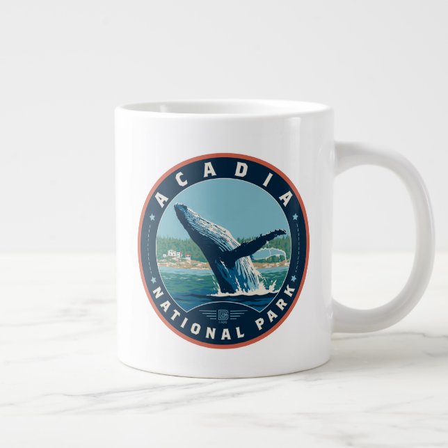 Caneca De Café Grande Parque Nacional Acadia (Direita)