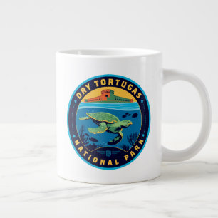 Caneca De Café Grande Parque Nacional de Tortugas Seco