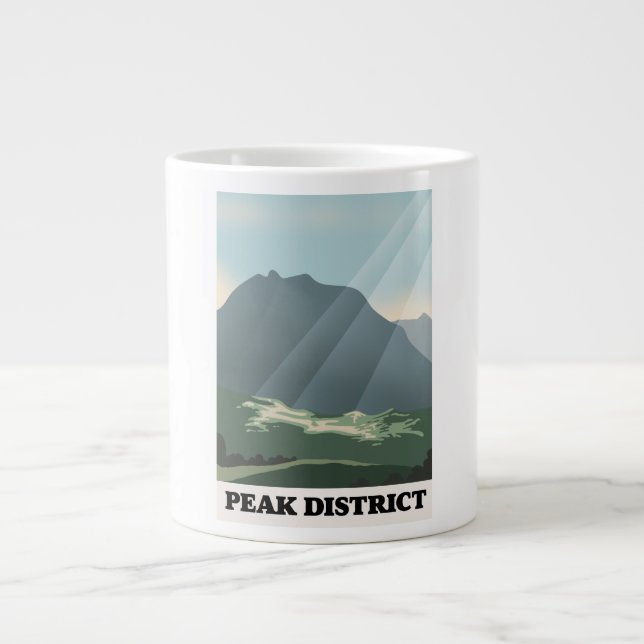 Caneca De Café Grande Parque Nacional do Peak District (Frente)
