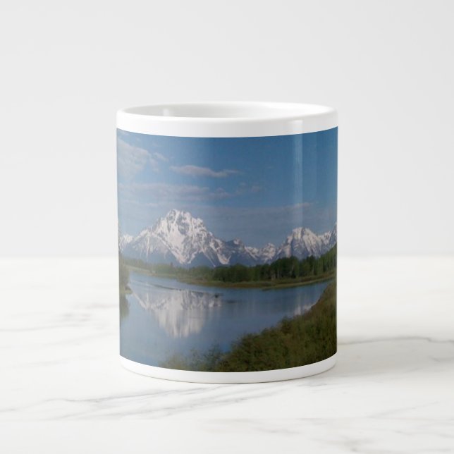Caneca De Café Grande Parque Nacional Grand Teton (Frente)