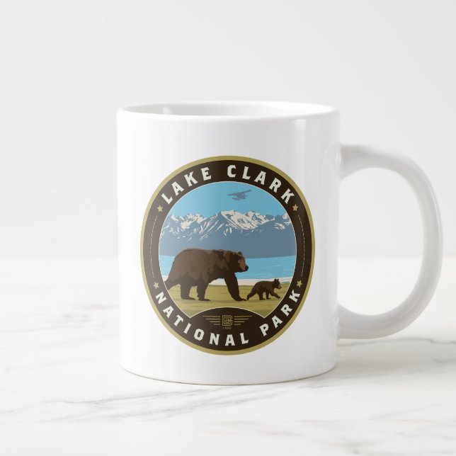 Caneca De Café Grande Parque Nacional Lake Clark (Direita)