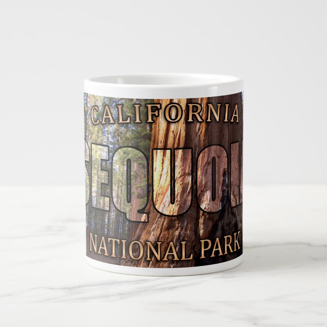 Caneca De Café Grande Parque Nacional Sequoia Jumbo Mug (Frente)