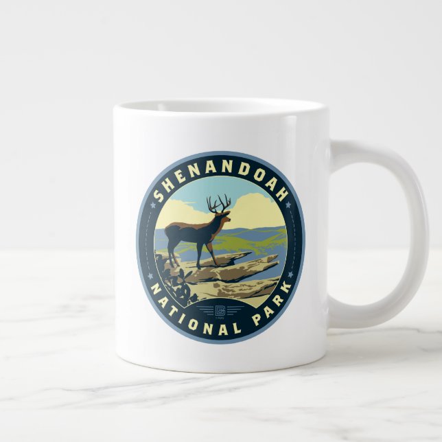 Caneca De Café Grande Parque Nacional Shenandoah (Direita)