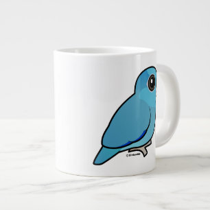 Caneca De Café Grande Parrotlet Azul Pacífico