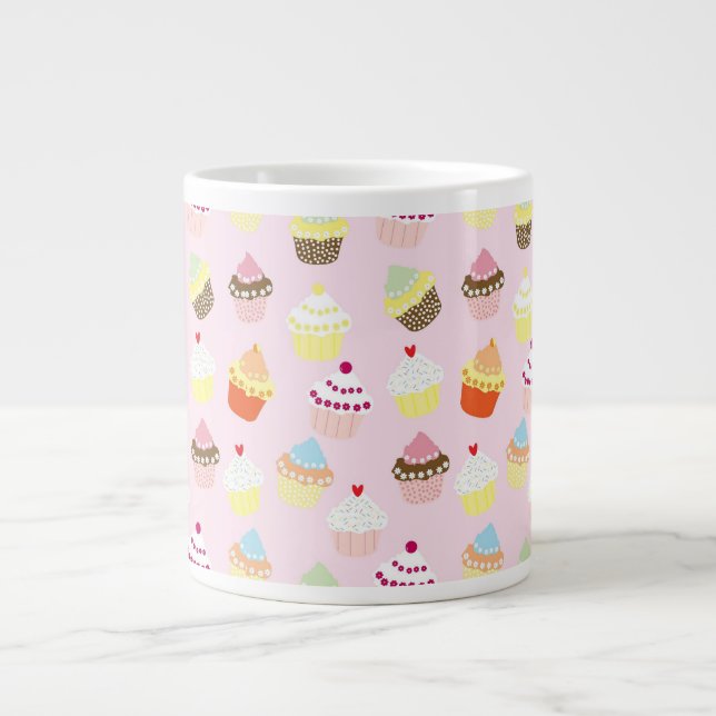 Caneca De Café Grande Parte cupcake (Frente)