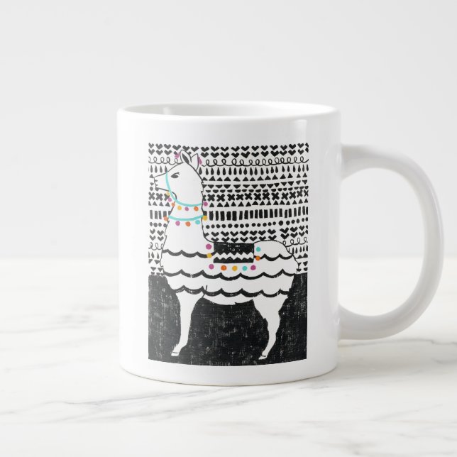 Caneca De Café Grande Partido Llama (Direita)