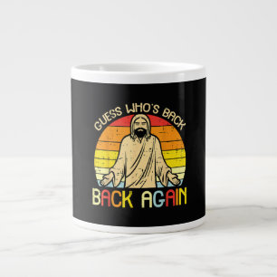 Caneca De Café Grande Páscoa Jesus Adivinhe Quem Está de Volta Religioso