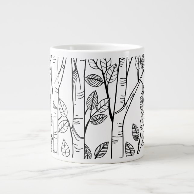 Caneca De Café Grande Pássaro do pântano - Betula alega haniensis - Plan (Frente)