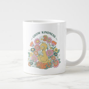 Caneca De Café Grande Pássaro Grande Gráfico Floral Cresça Bondade