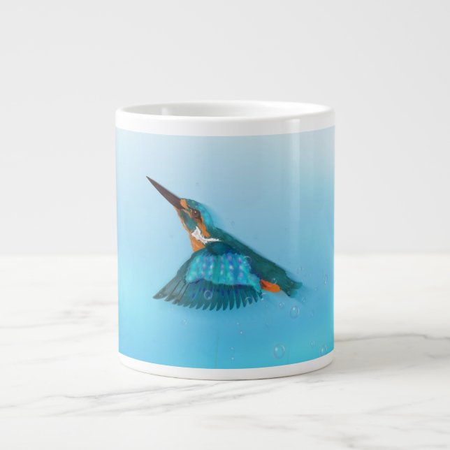 Caneca De Café Grande pássaro martim-pescador (Frente)