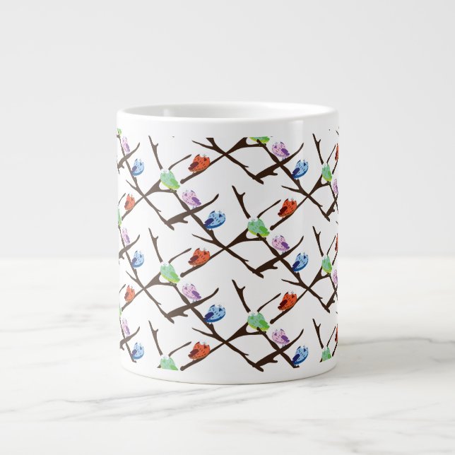 Caneca De Café Grande Pássaros (Frente)
