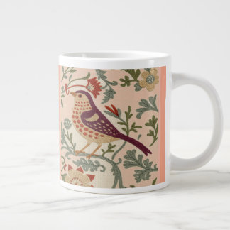 Caneca De Café Grande Pássaros Tapeçaria com Taça de Café Artes e Artesa