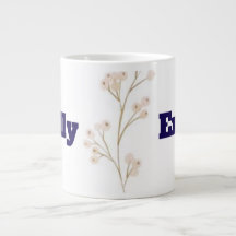 Pastel Floral Mug | Personalizado com seu nome