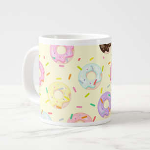 Caneca De Café Grande Pastelaria comprada de pastelaria branca Molas de 