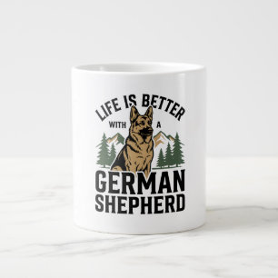 Caneca De Café Grande Pastor Alemão Serra da Montanha