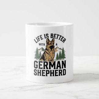 Caneca De Café Grande Pastor Alemão Serra da Montanha