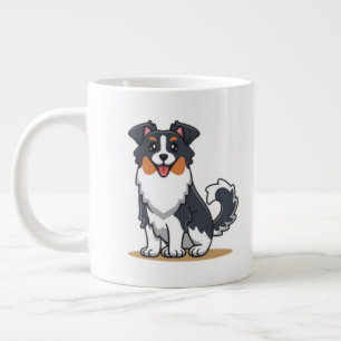 Caneca De Café Grande Pastor australiano bonito-45345