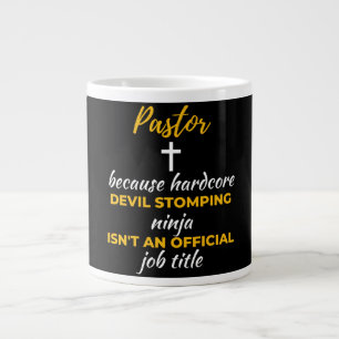 Caneca De Café Grande Pastor Porque o Demônio Duplo Ninja