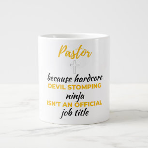 Caneca De Café Grande Pastor Porque o Demônio Grave Ninja Ninja Bl